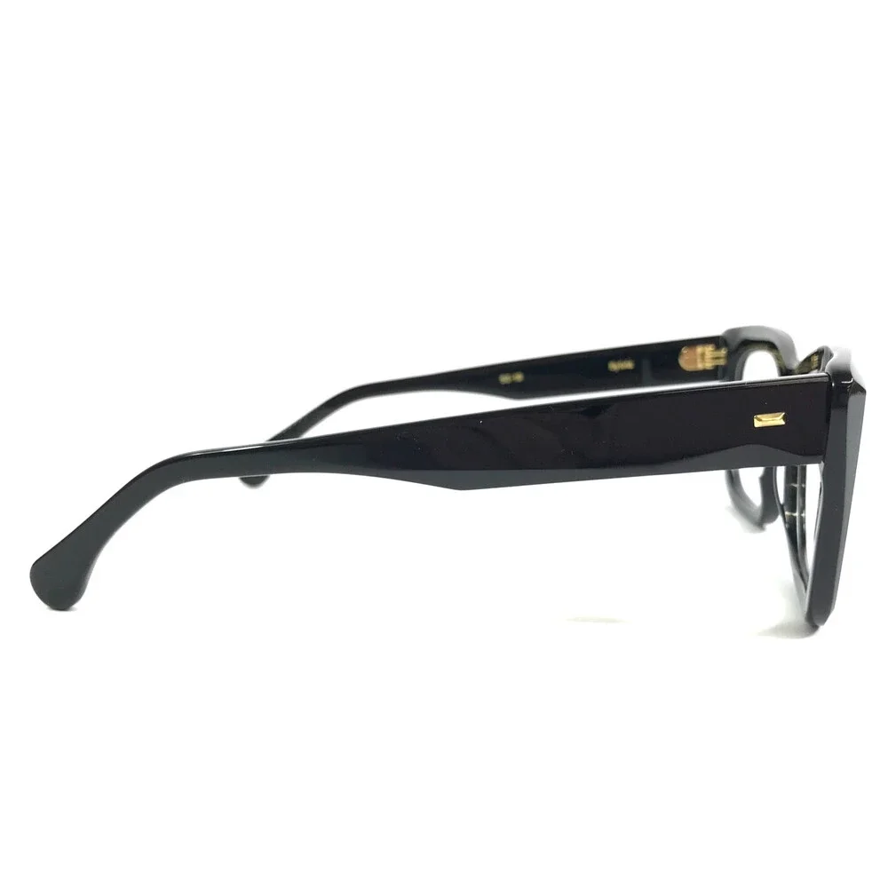 Alfred Kerbs Eyeglasses Frames Sylvia BK Shiny Black Cat Eye Full Rim 52-19